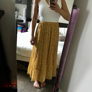 Floral A-line Midi Skirt